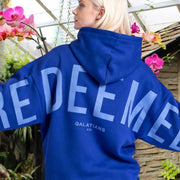 🔥 God’s Love Overcomes Hoodie – Blue Flame | Viral Faith-Based Streetwear