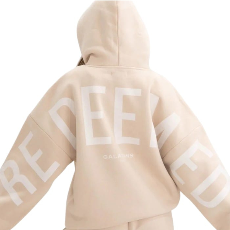 🔥 God’s Love Overcomes Hoodie – Biscotti | Viral Faith-Based Streetwear