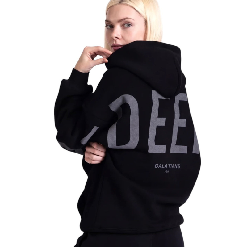 🔥 God’s Love Overcomes Hoodie – Black | Viral Faith-Based Streetwear