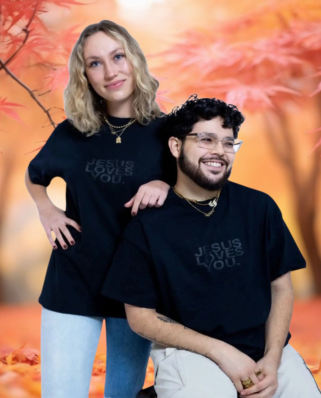 3-D Puff Print Black On Black Logo Unisex T-Shirt