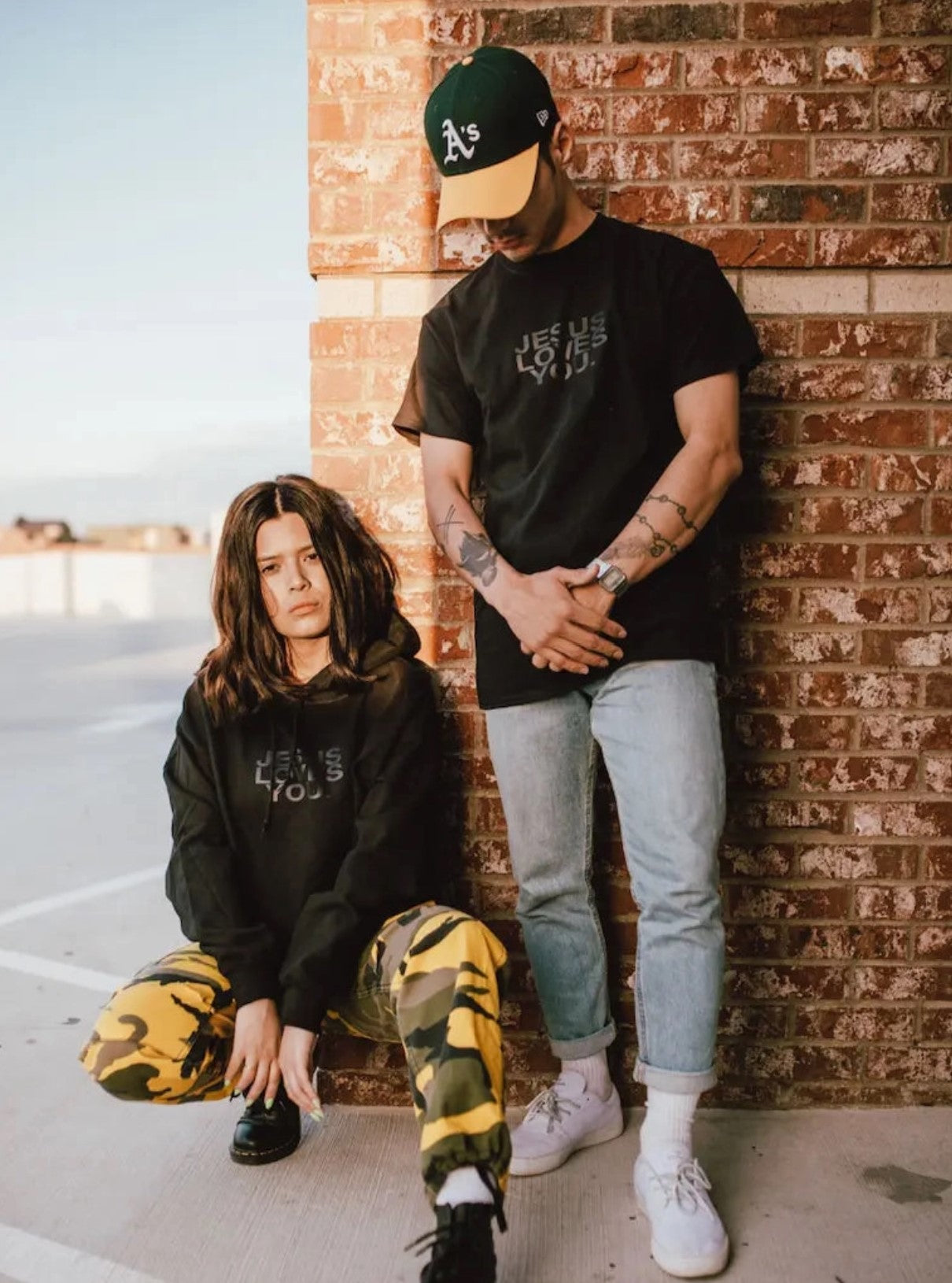 3-D Puff Print Black On Black Logo Unisex T-Shirt