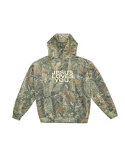Jesus Loves You™ Heavyweight Camo Unisex Hoodie – Limited Edition