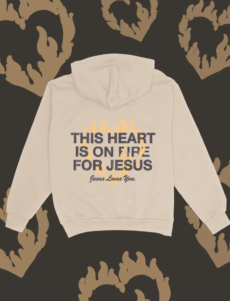 Hearts On Fire Unisex Hoodie