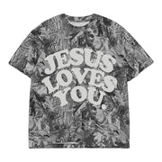 Heavyweight Midnight Oak Camo Oversized Unisex T-Shirt - Limited Edition