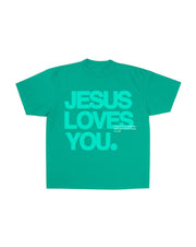 Jesus Loves You™ “I’m Sorry” Christian T-Shirt – Faith Graphic Tee | Emerald Unisex Shirt
