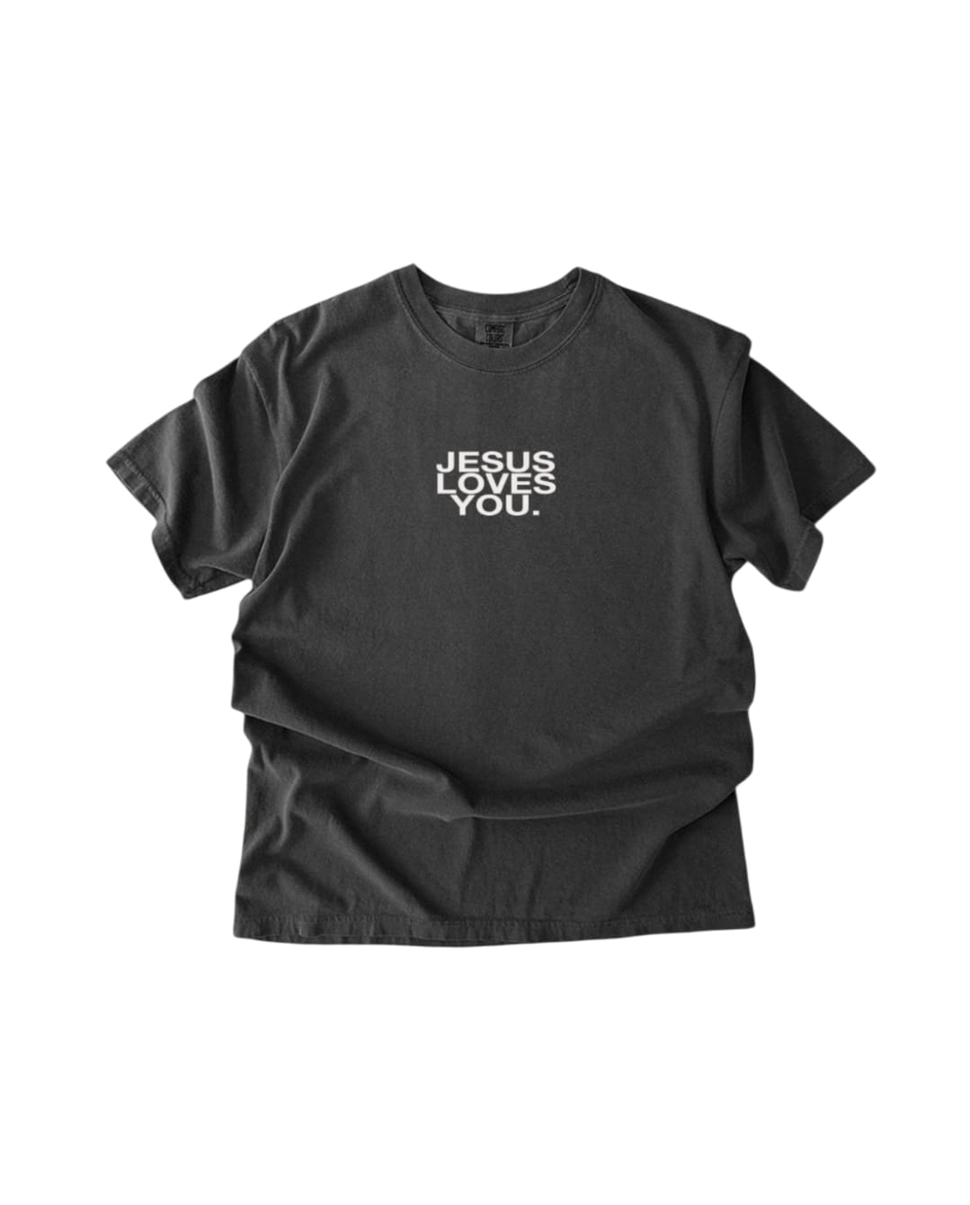 Comfort Colors Jesus Loves You Logo Unisex T-Shirt - Pepper