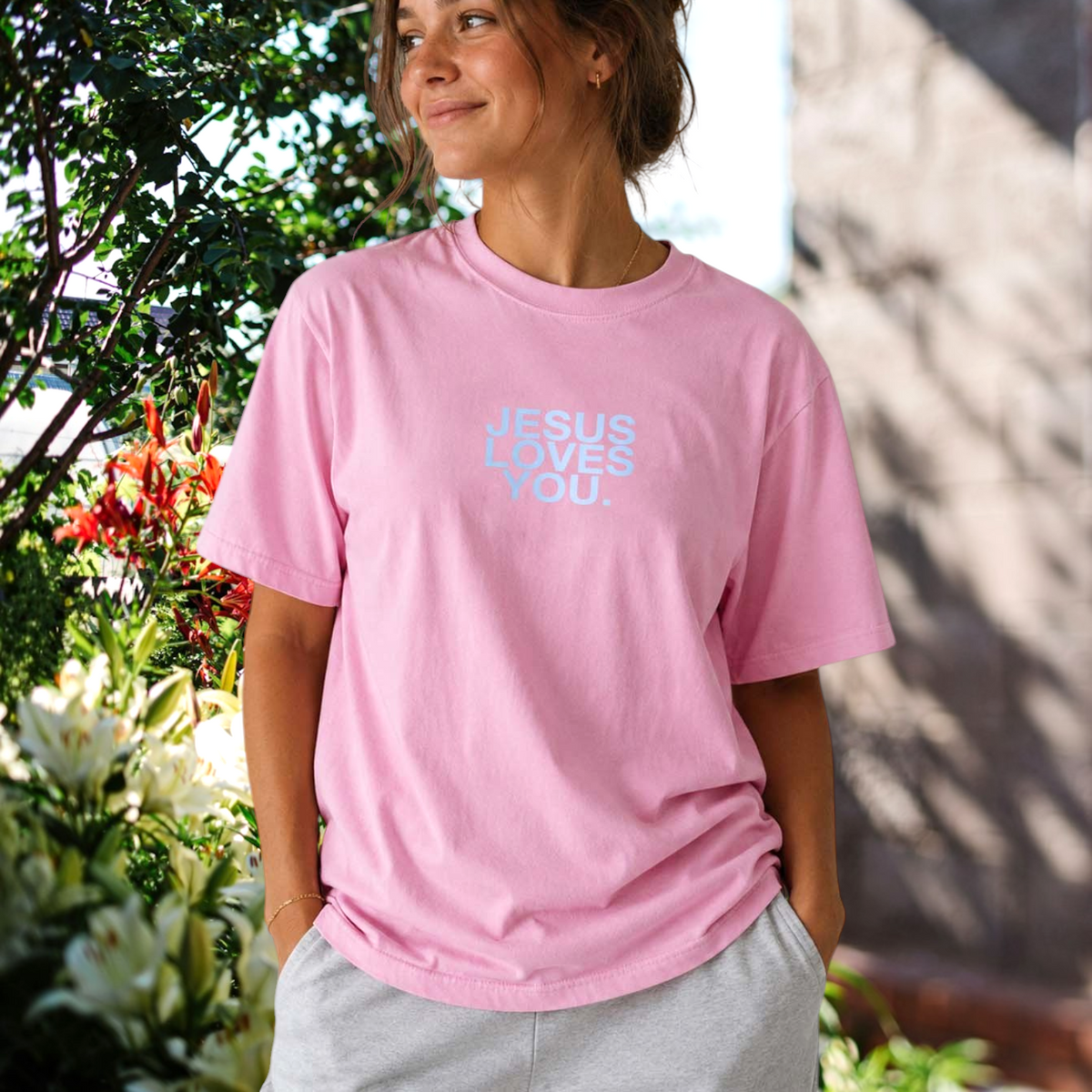 Comfort Colors® Jesus Loves You Logo Christian T-Shirt | Unisex Tee