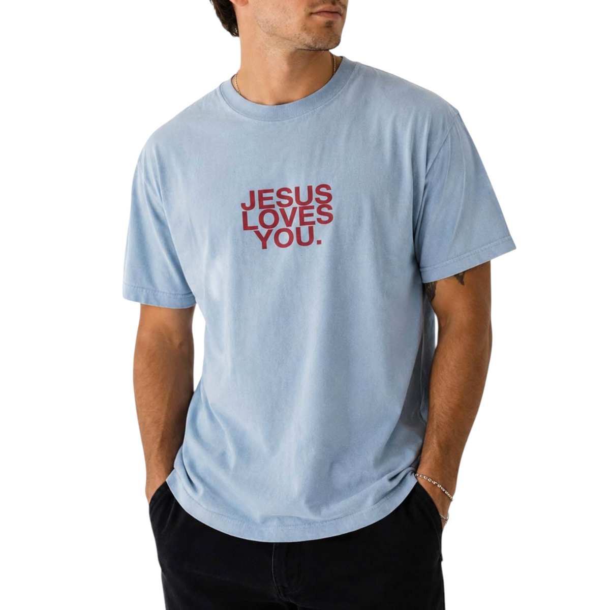Comfort Colors® Jesus Loves You Logo Christian T-Shirt | Unisex Tee