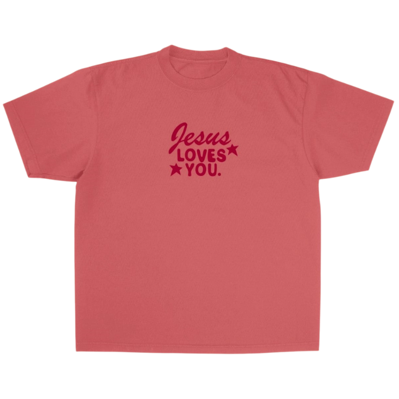 Jesus Loves You™ Heavens Declare His Glory Christian T-Shirt | Unisex Terracotta Rose Tee