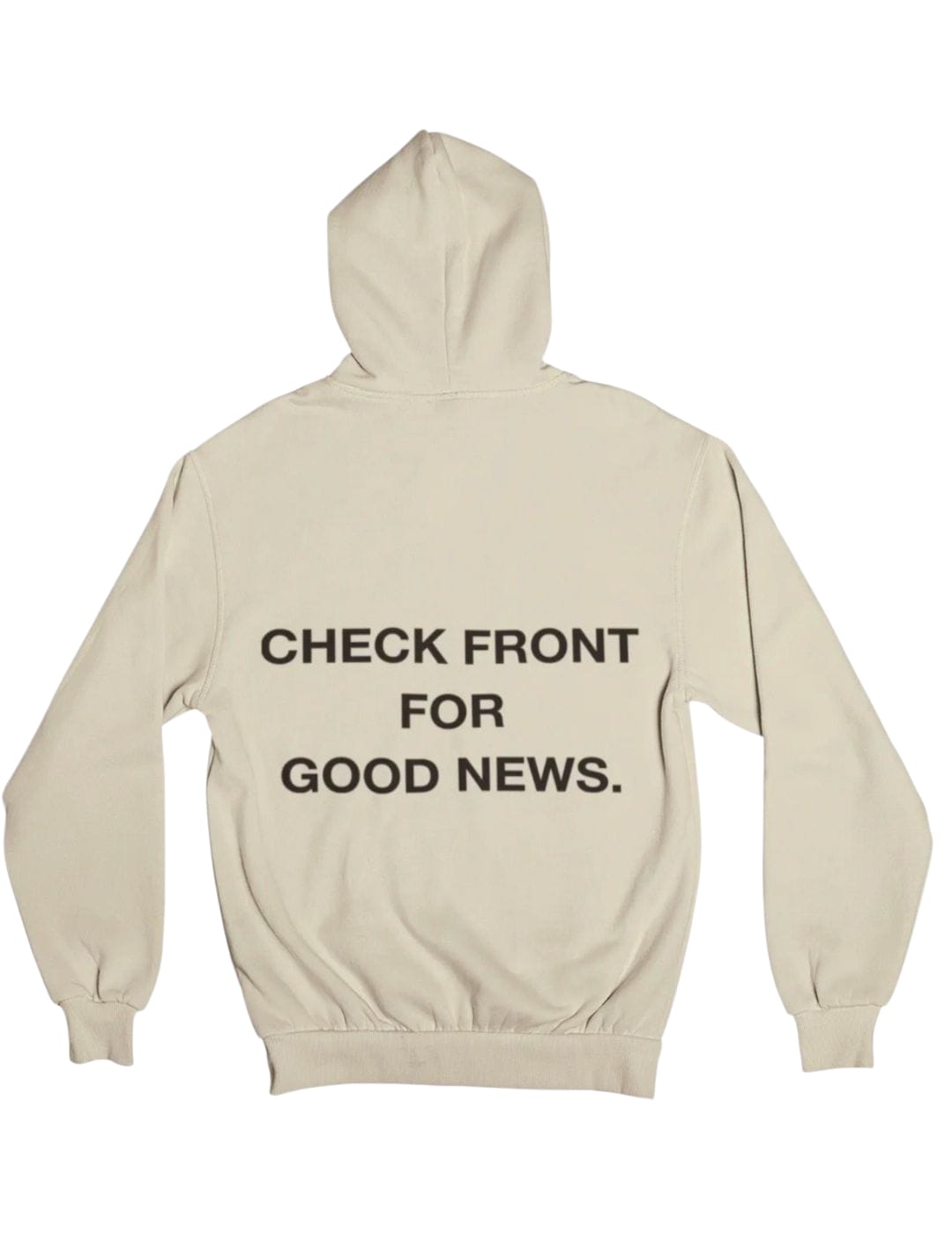 Check Front Sand Premium Unisex Hoodie