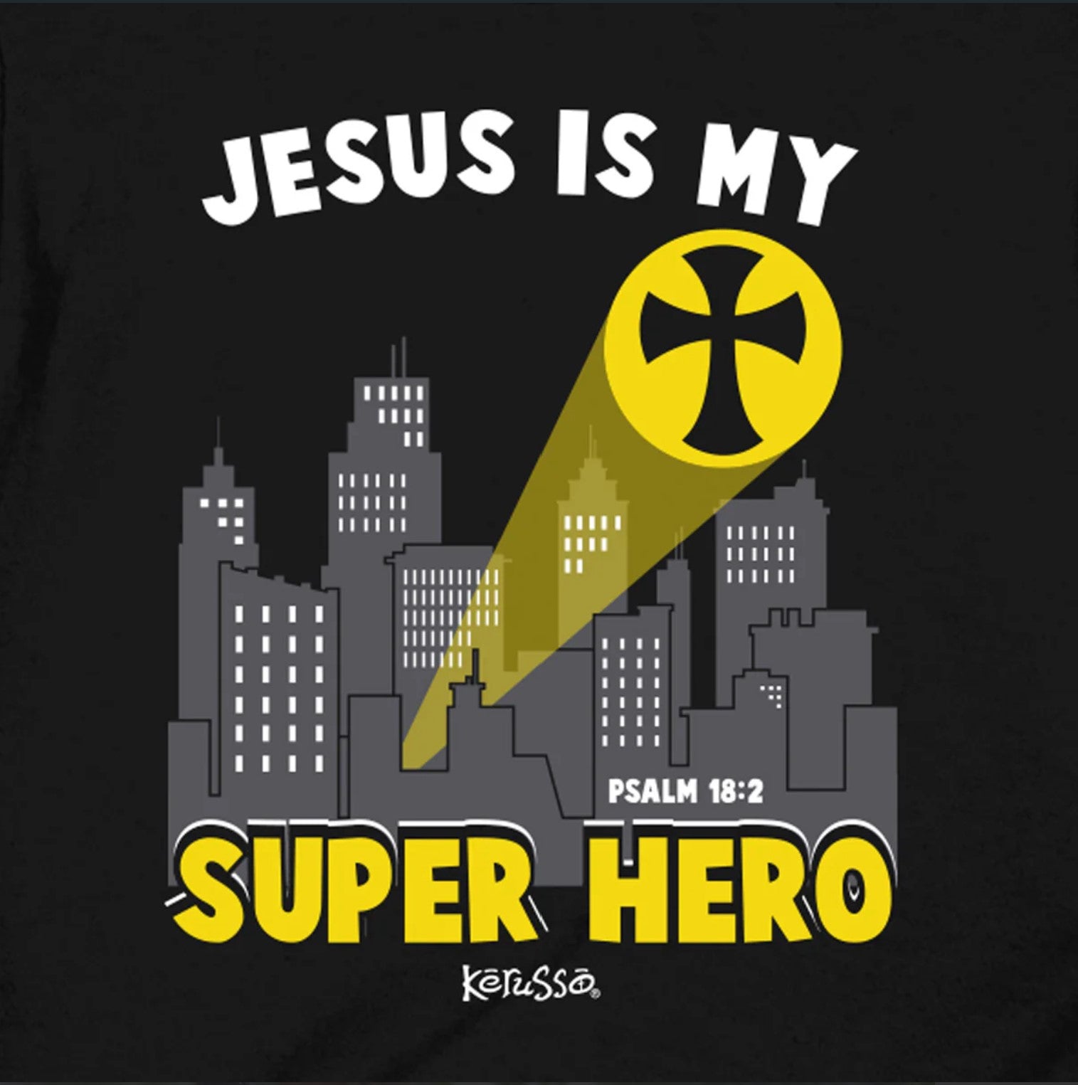 Jesus Super Hero Kids Short Sleeve T-Shirt - KDZ4549