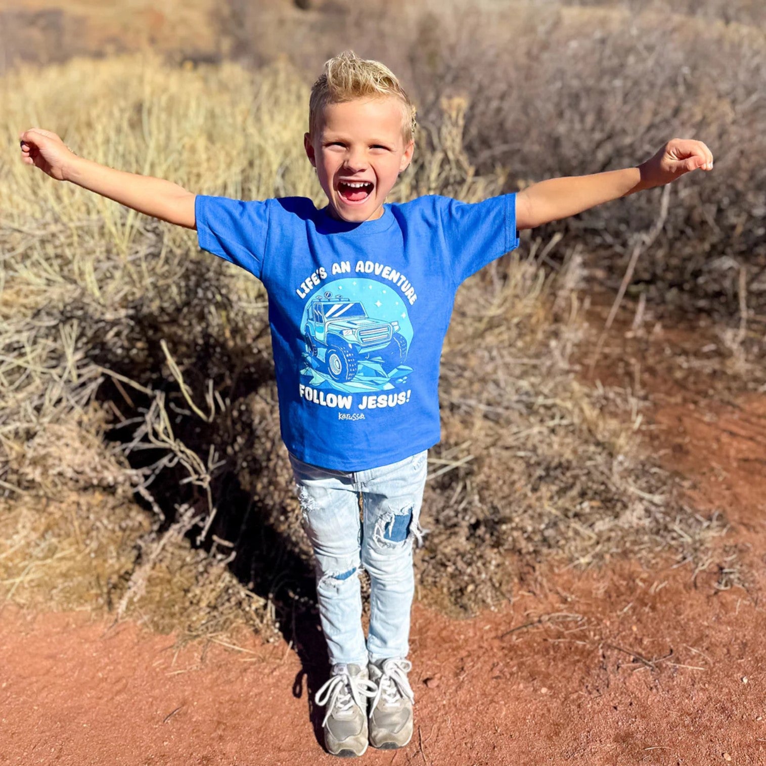 Follow Jesus Kids Short Sleeve T-Shirt - KDZ4695