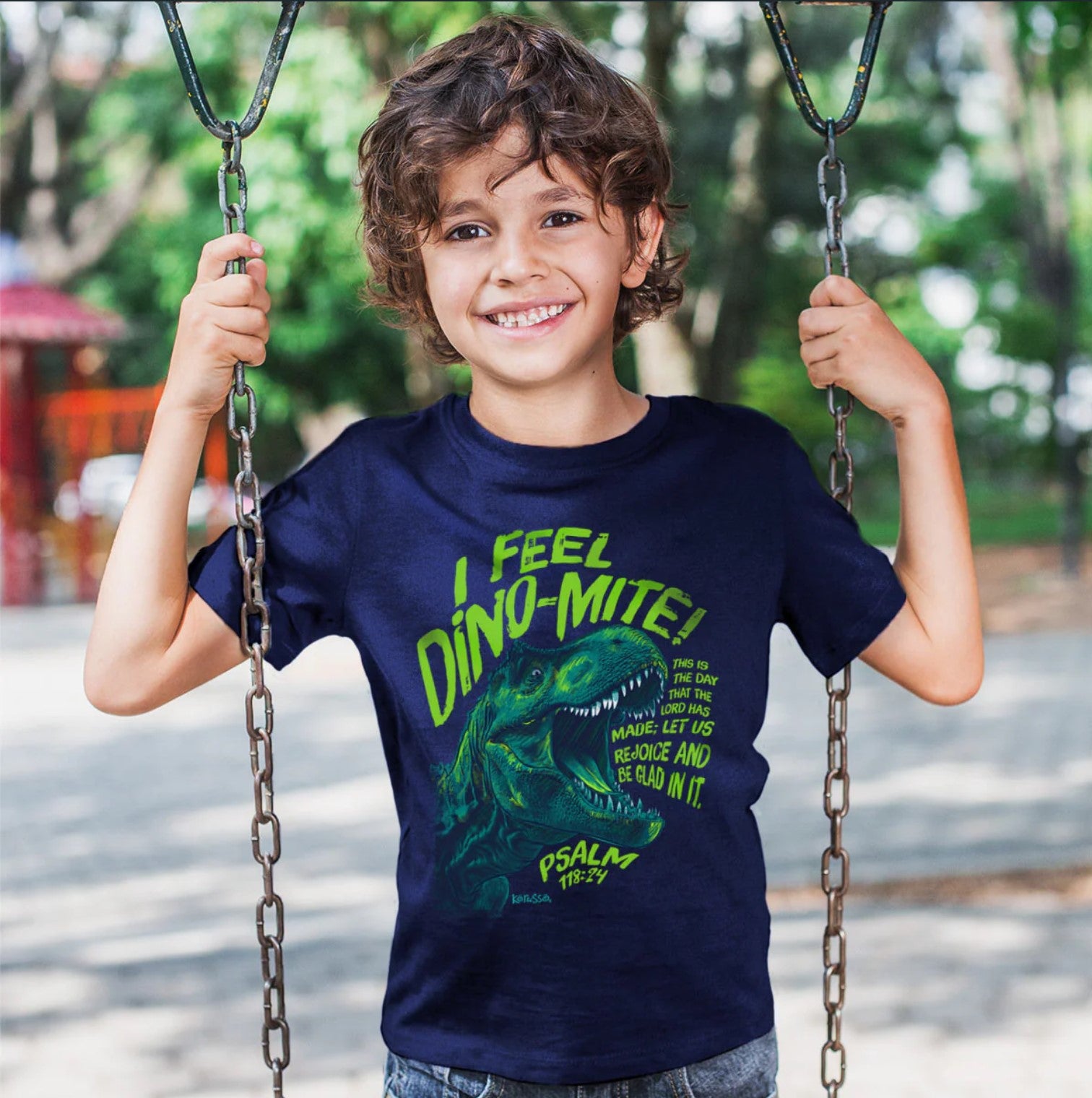 I Feel Dino-Mite Kids Short Sleeve T-Shirt - KDZ4821