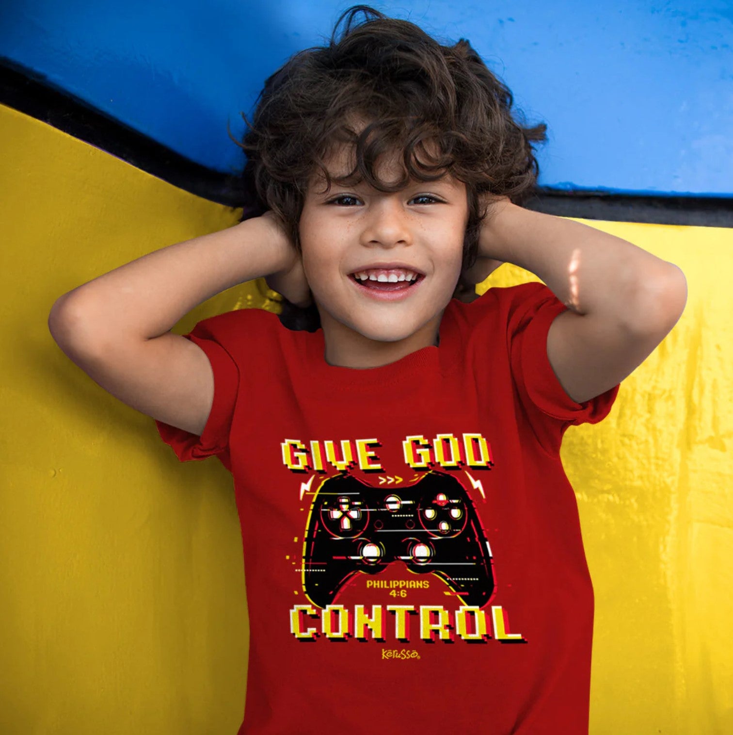 Give God Control Kids Short Sleeve T-Shirt - KDZ5021