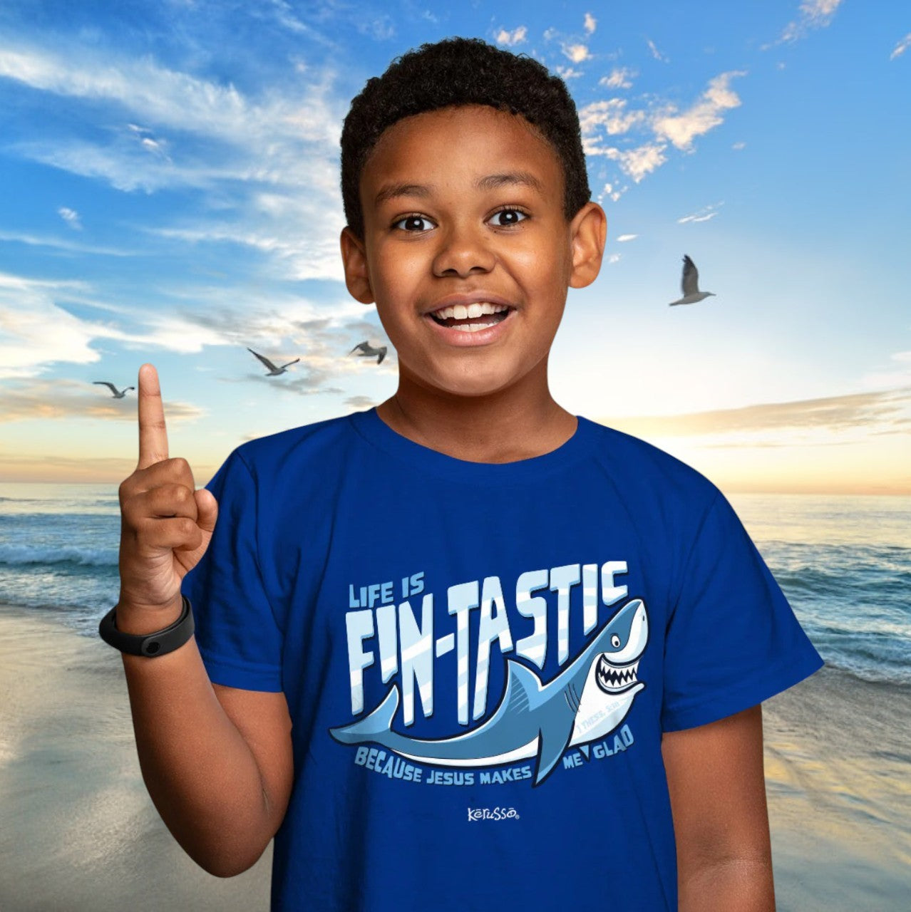 Fintastic Kids Short Sleeve T-Shirt - KDZ5023