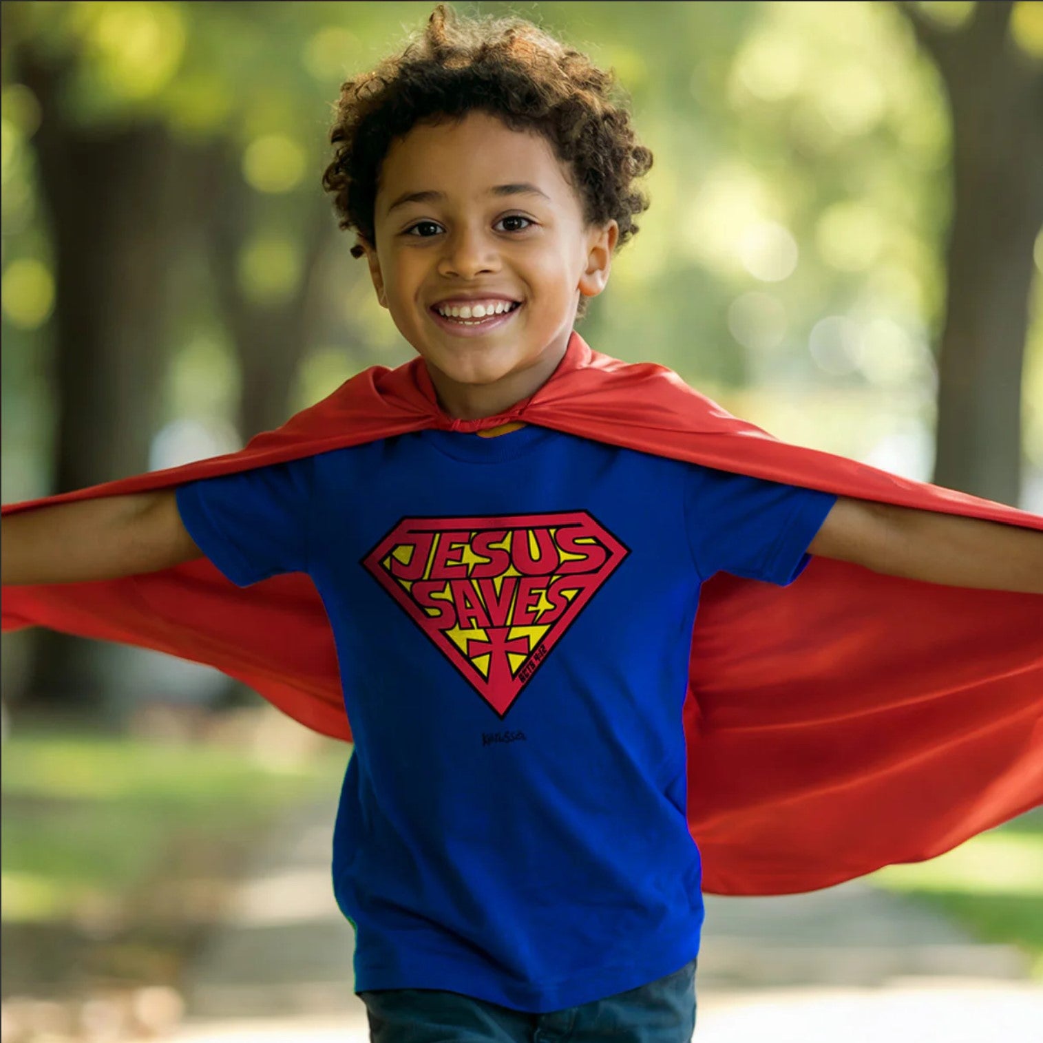 Jesus Saves Kids Short Sleeve T-Shirt - KDZ5175