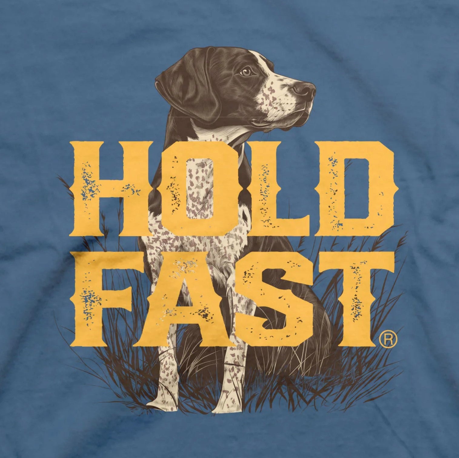 Hold Fast Hunting Dog Adult Unisex Short Sleeve T-Shirt - KHF5047