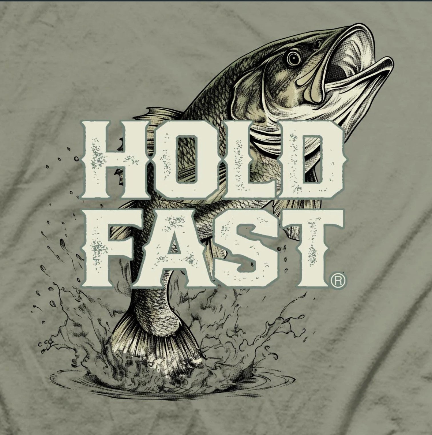 Hold Fast Fishing Adult Unisex Short Sleeve T-Shirt - KHF5217