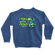 Dino Skateboard Kids Long Sleeve Sweatshirt - KSW5188