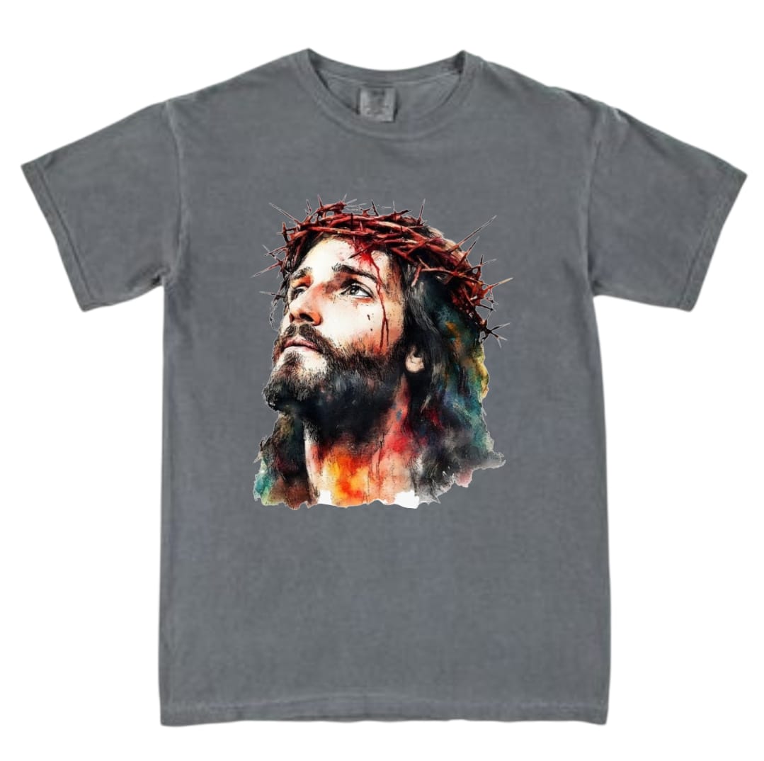 Comfort Colors Jesus with Thorns Crown Unisex T-Shirt
