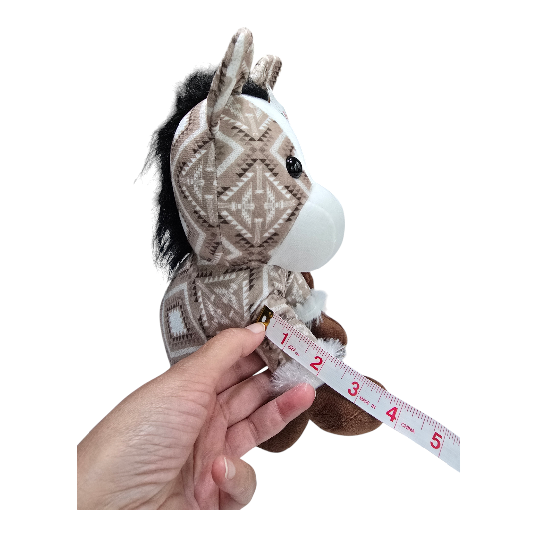 Sitting Donkey - Brown - Stuffed Farm Animal Plushies - Medium