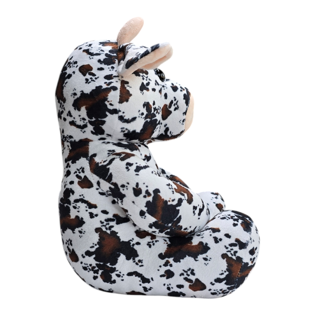 Highland Cow - Black/Brown - Stuffed Farm Animal Plushies - Medium