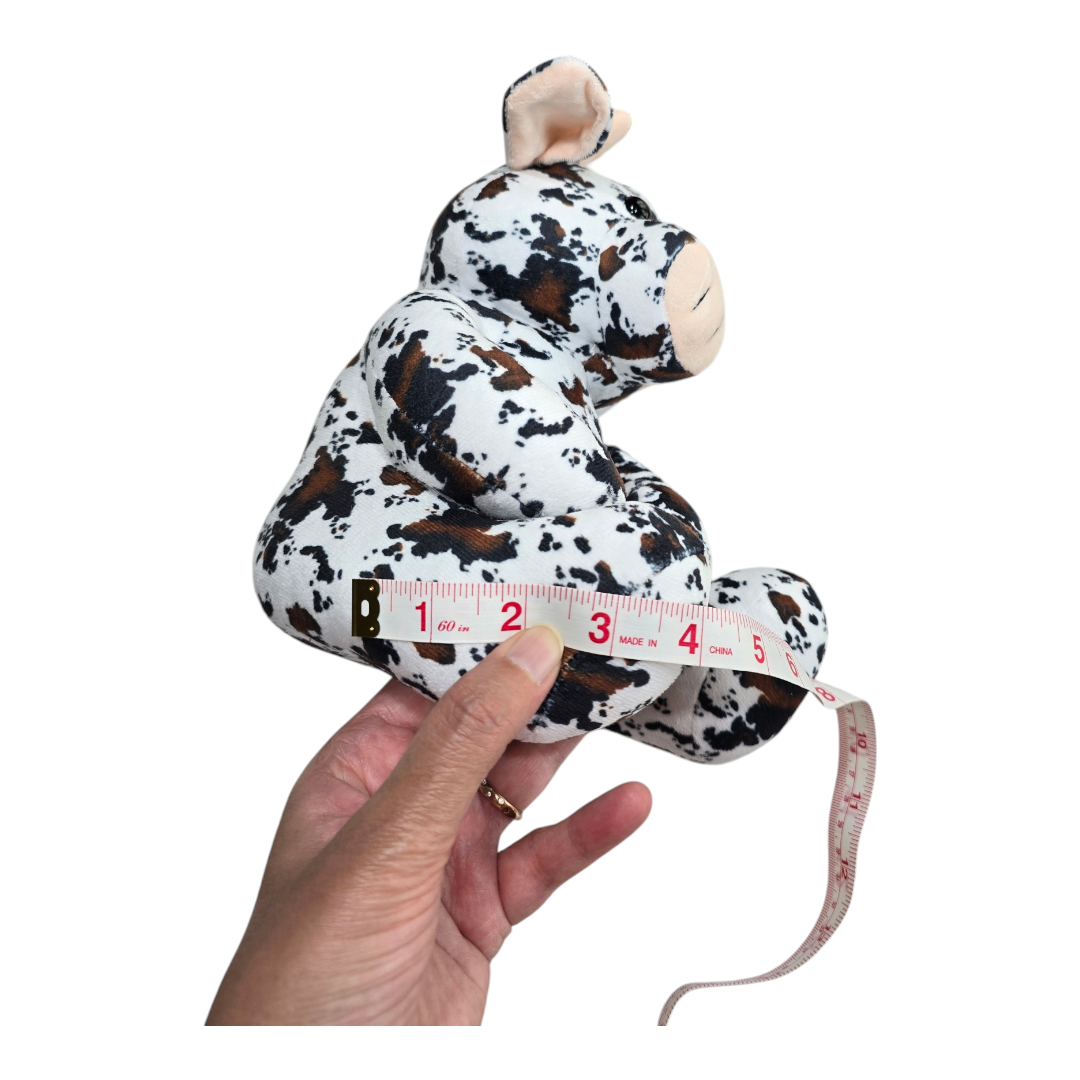 Highland Cow - Black/Brown - Stuffed Farm Animal Plushies - Medium