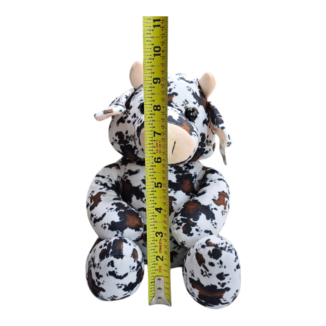 Highland Cow - Black/Brown - Stuffed Farm Animal Plushies - Medium