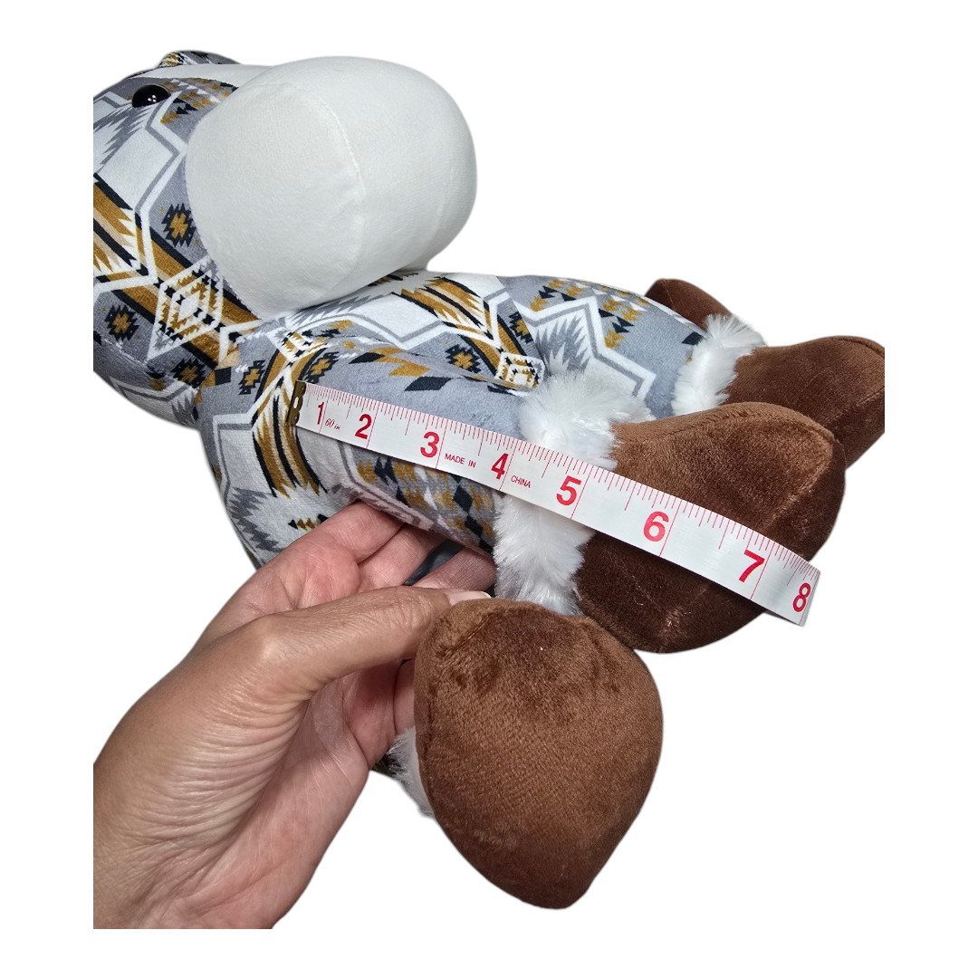 Sitting Donkey - Gray - Stuffed Farm Animal Plushies - Large