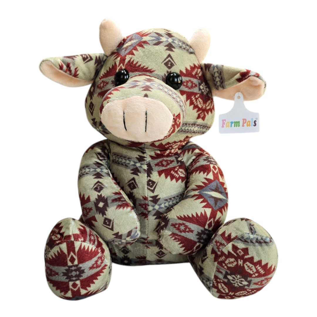 Highland Cow - Olive - Stuffed Farm Animal Plushies - Medium