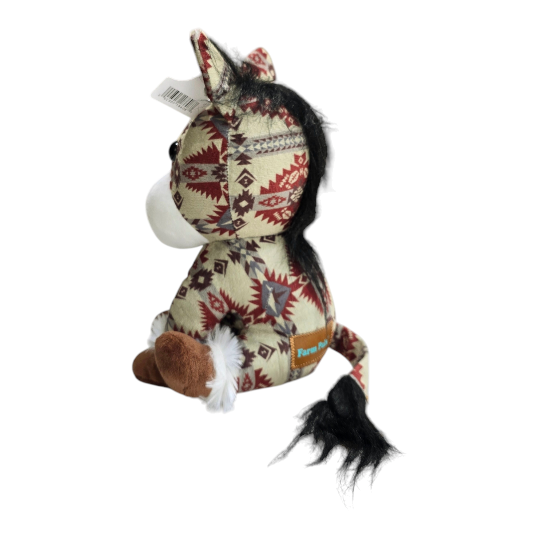 Sitting Donkey - Olive - Stuffed Farm Animal Plushies - Medium