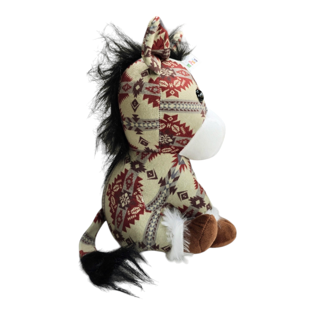 Sitting Donkey - Olive - Stuffed Farm Animal Plushies - Medium