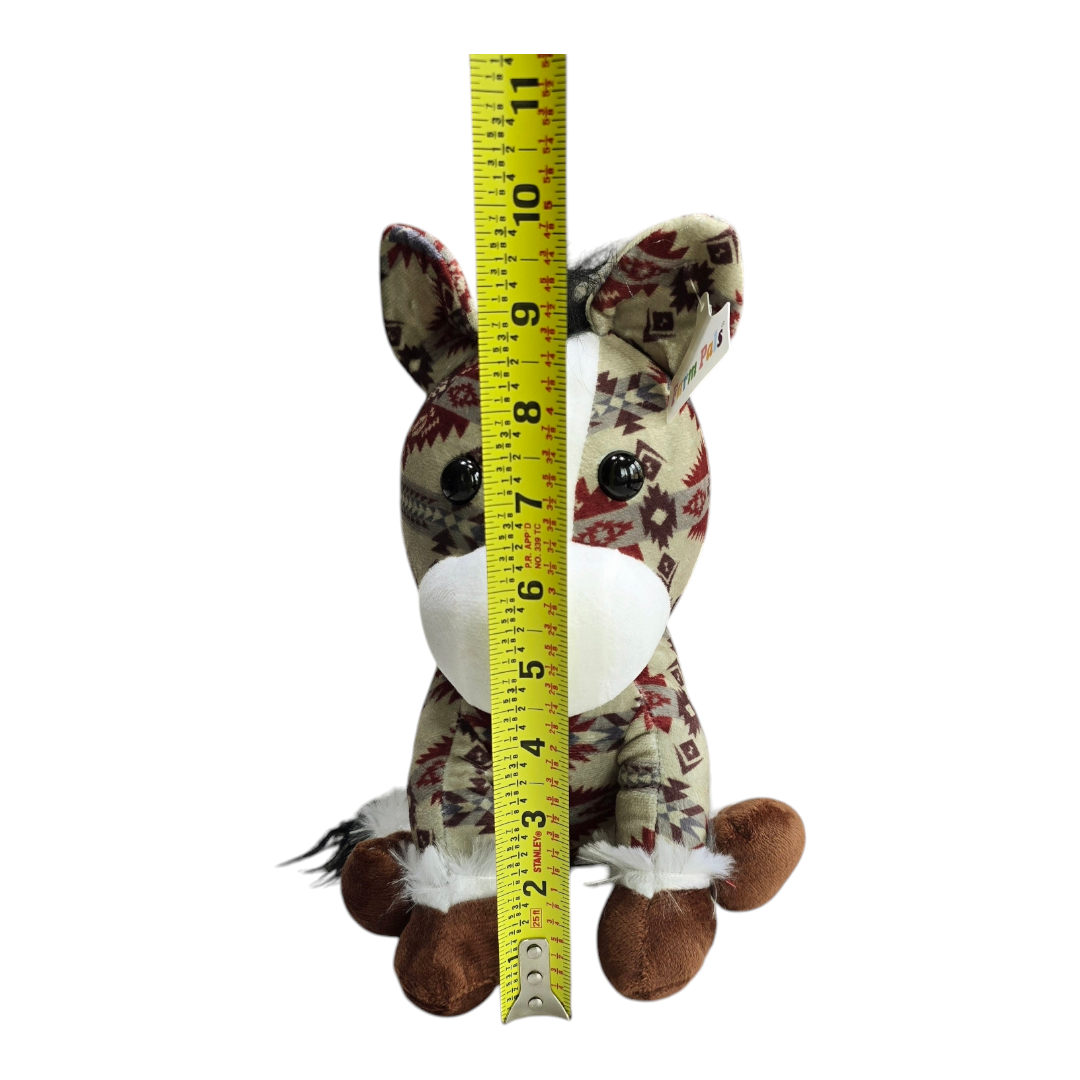 Sitting Donkey - Olive - Stuffed Farm Animal Plushies - Medium