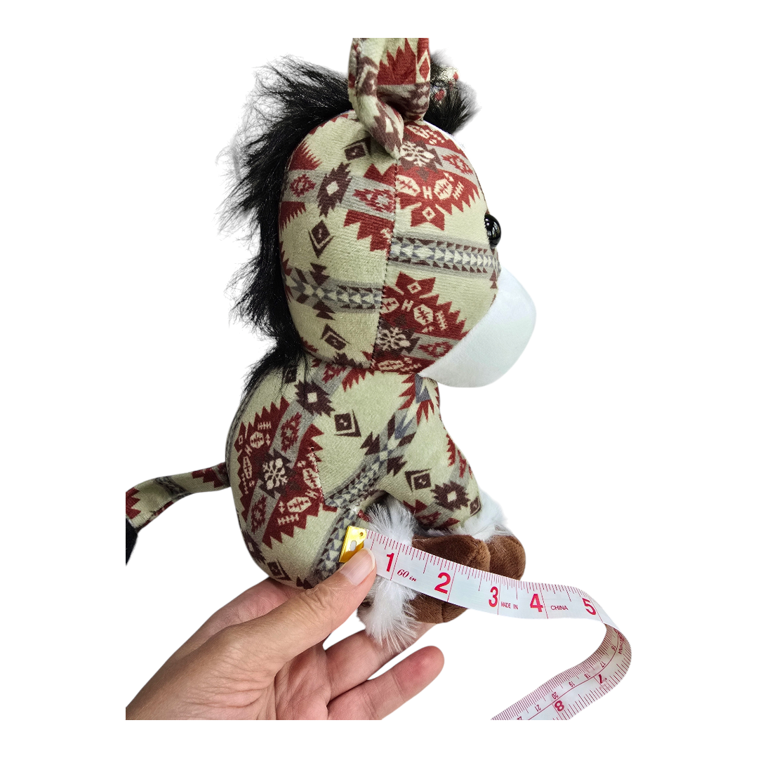 Sitting Donkey - Olive - Stuffed Farm Animal Plushies - Medium