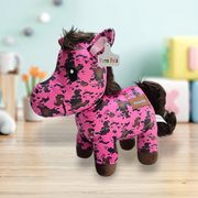 Donkey - Pink - Stuffed Farm Animal Plushies - Medium