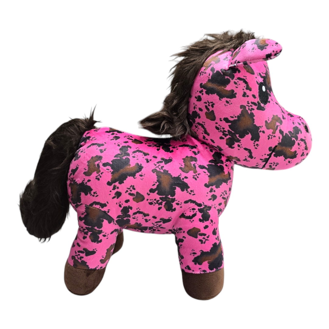 Donkey - Pink - Stuffed Farm Animal Plushies - Medium