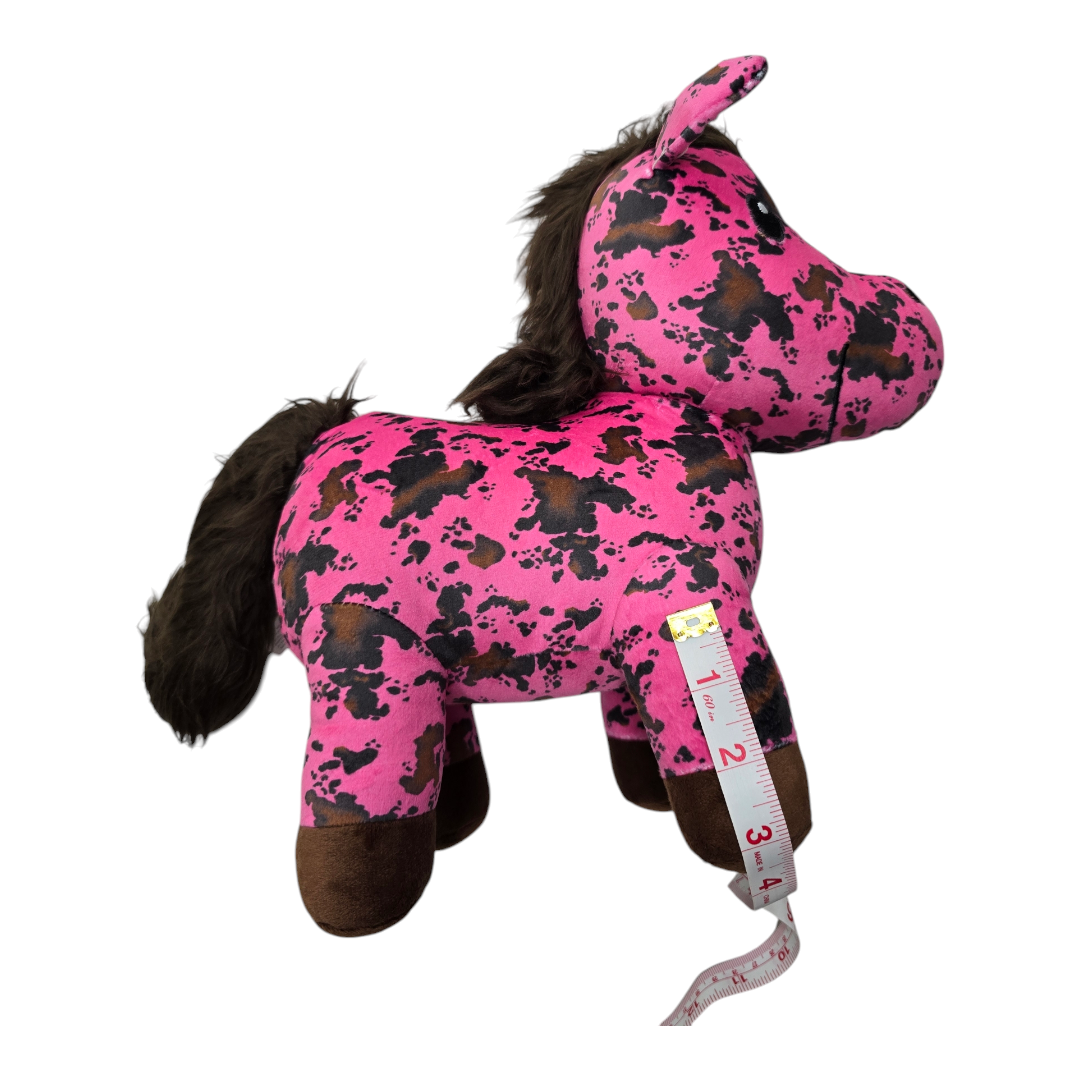 Donkey - Pink - Stuffed Farm Animal Plushies - Medium