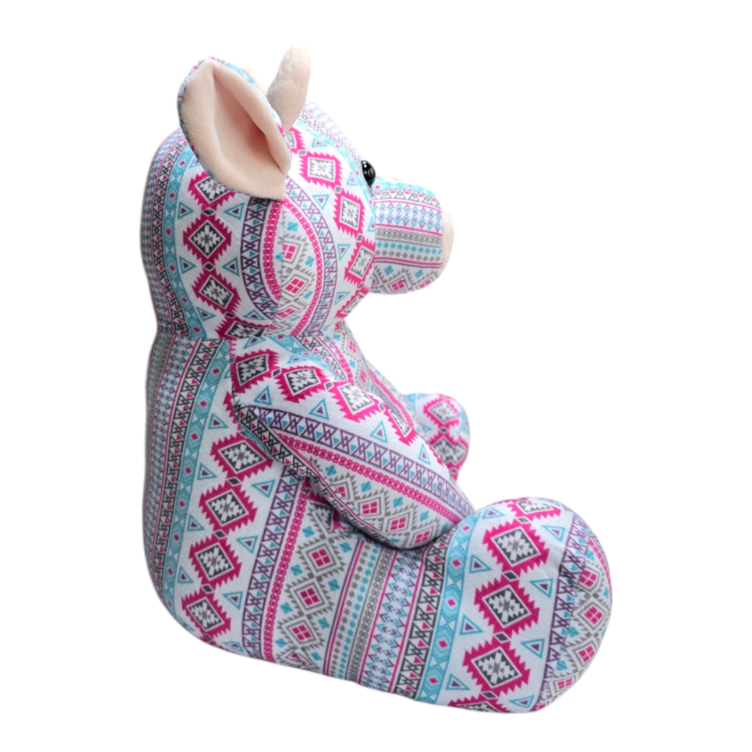 Highland Cow - Pink - Stuffed Farm Animal Plushies - Large