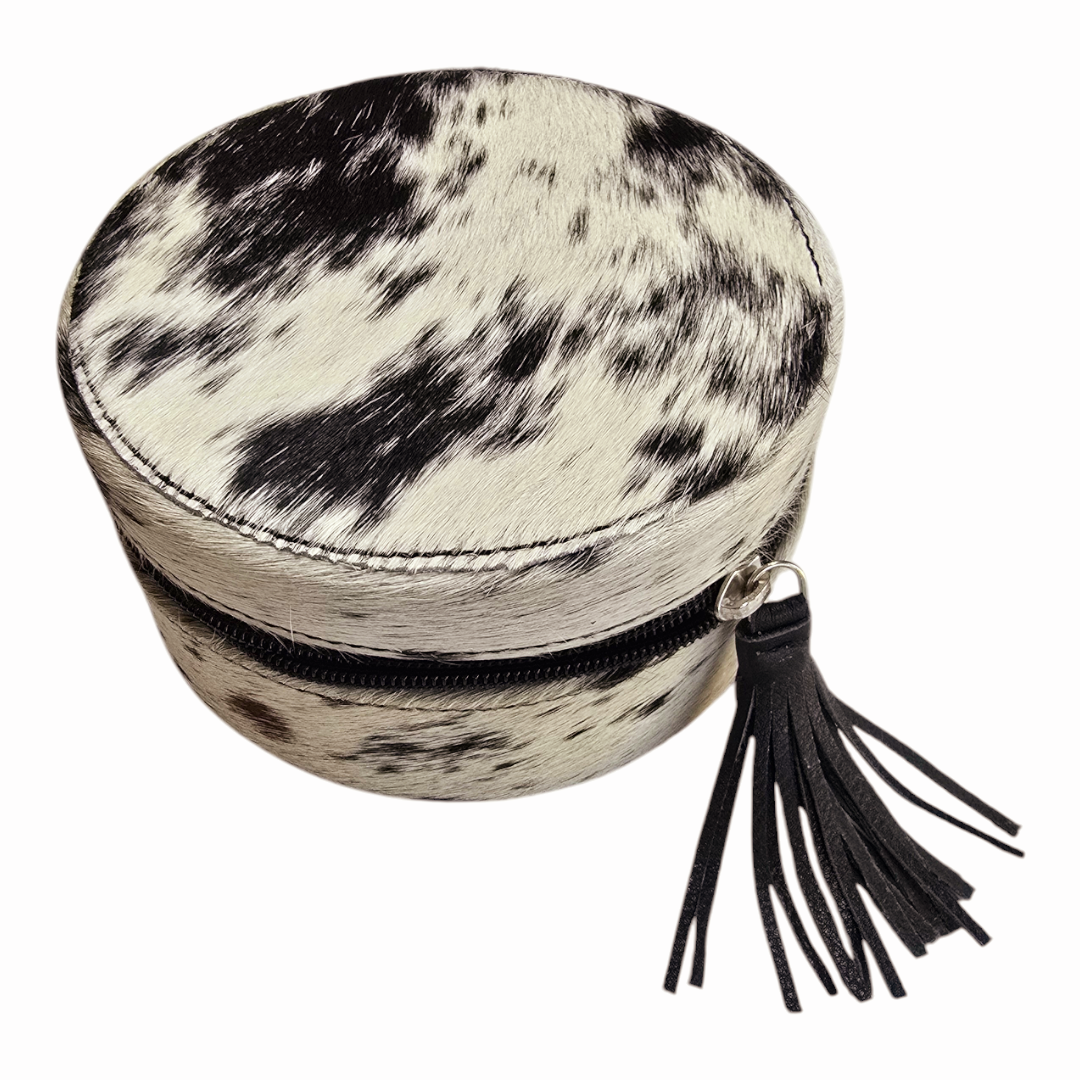 Cowhide Leather Jewelry Box