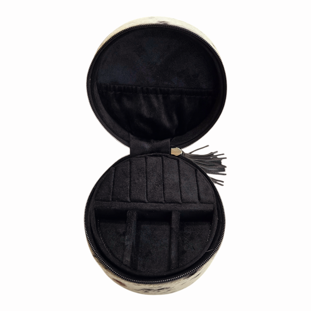 Cowhide Leather Jewelry Box