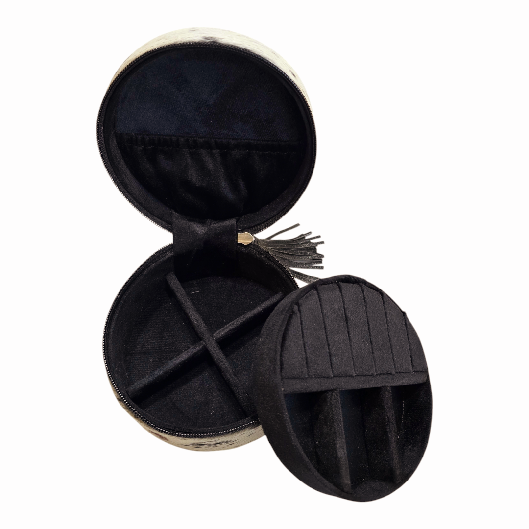 Cowhide Leather Jewelry Box