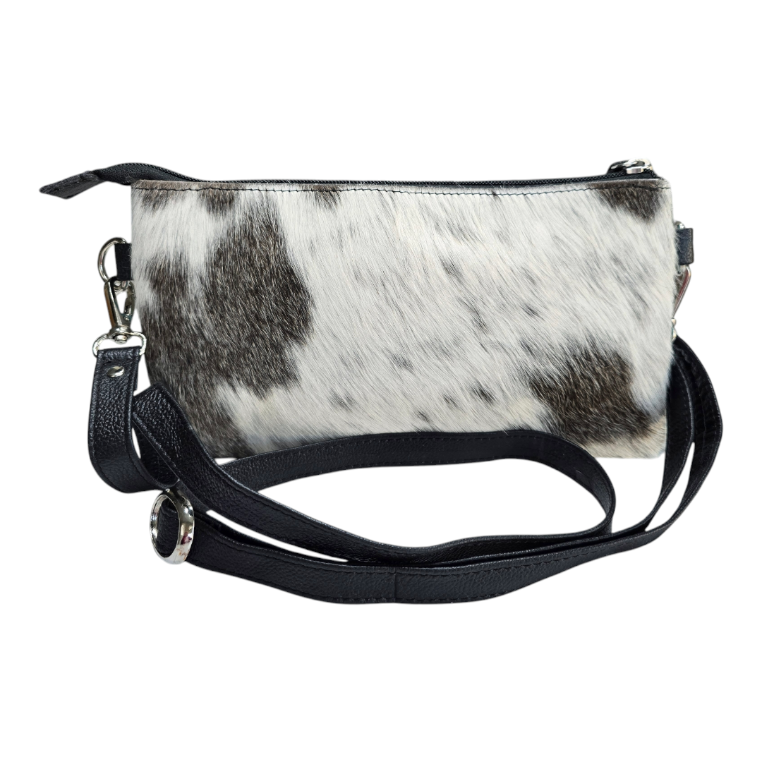 Womens Saddle Navajo Aztec design and Cowhide Crossbody Handbag