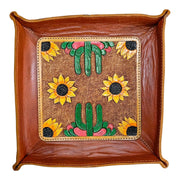 Handmade Genuine Leather Decorative Trays