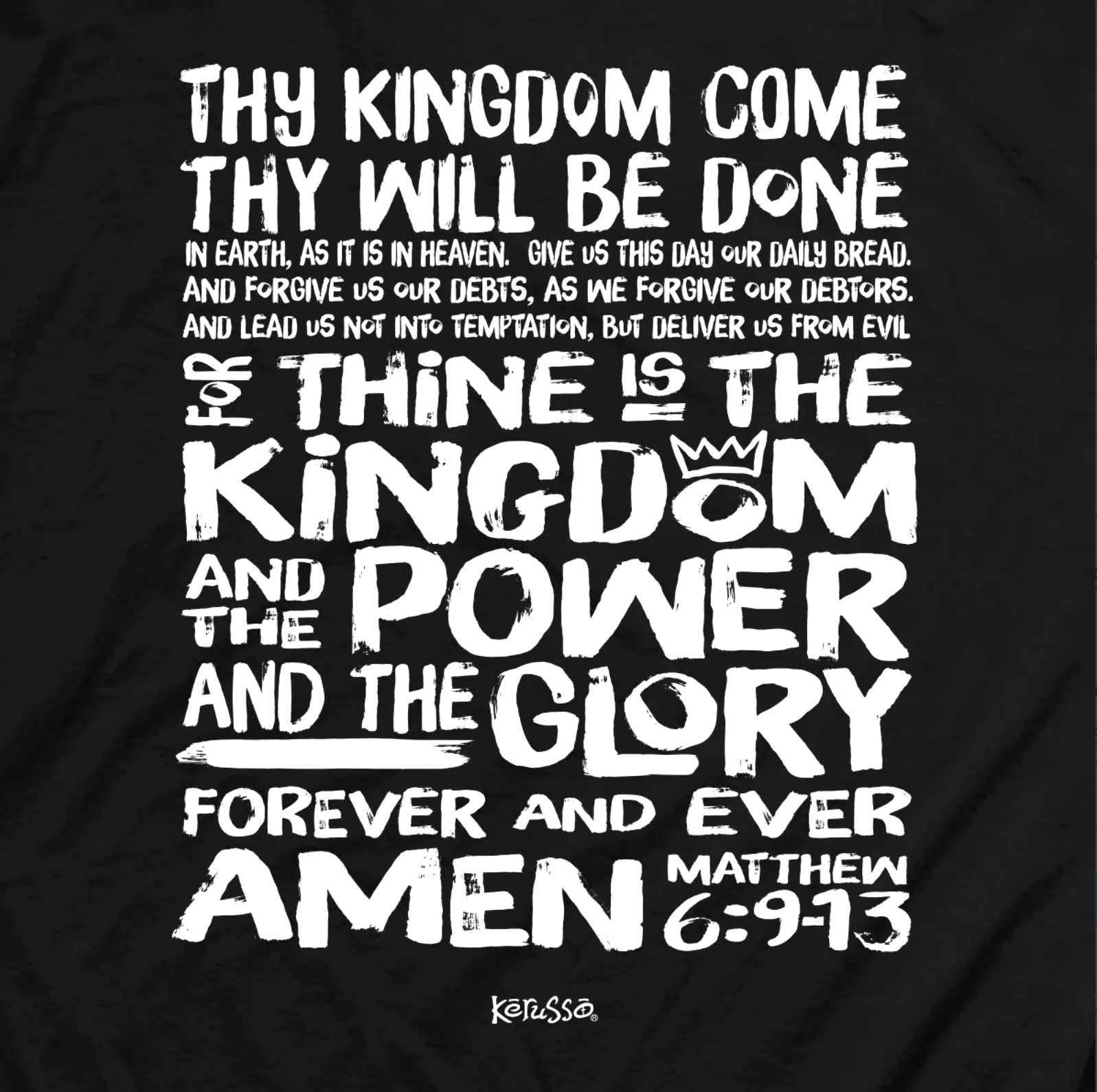 Kerusso The Lord’s Prayer Christian T-Shirt – Scripture Faith Tee