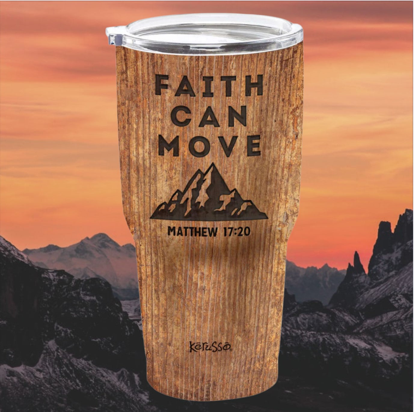 Faith Can Move Mountains 30 oz Stainless Steel Tumbler - MUGS221