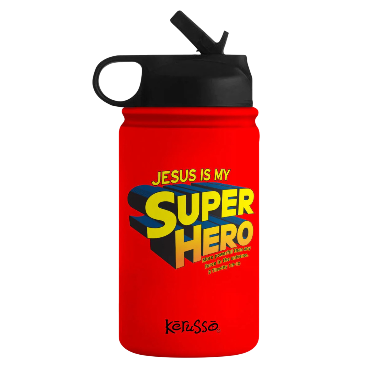 Super Hero 12 oz Stainless Steel Sport Bottle - MUGS338)