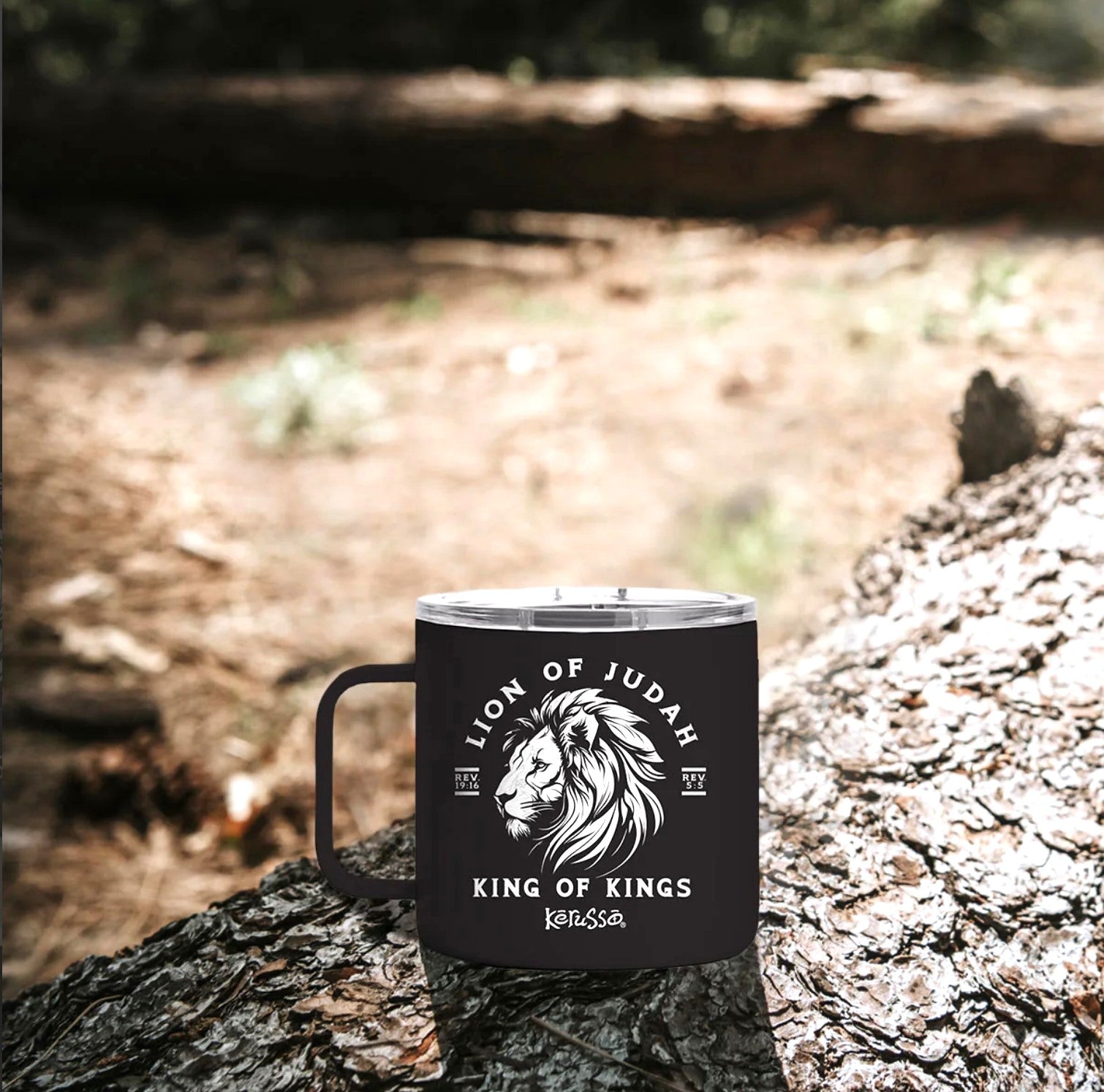 Lion Of Judah 14 oz Stainless Steel Mug With Handle - MUGS384