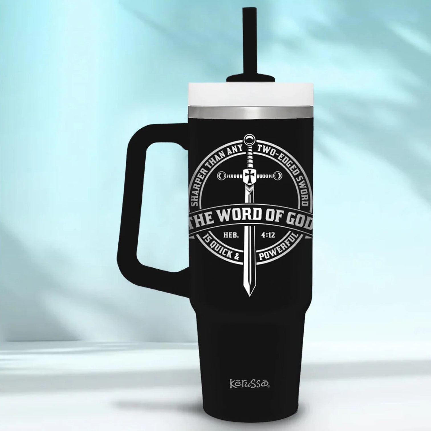 Word Of God 30 oz Stainless Steel Mug With Straw - MUGS390