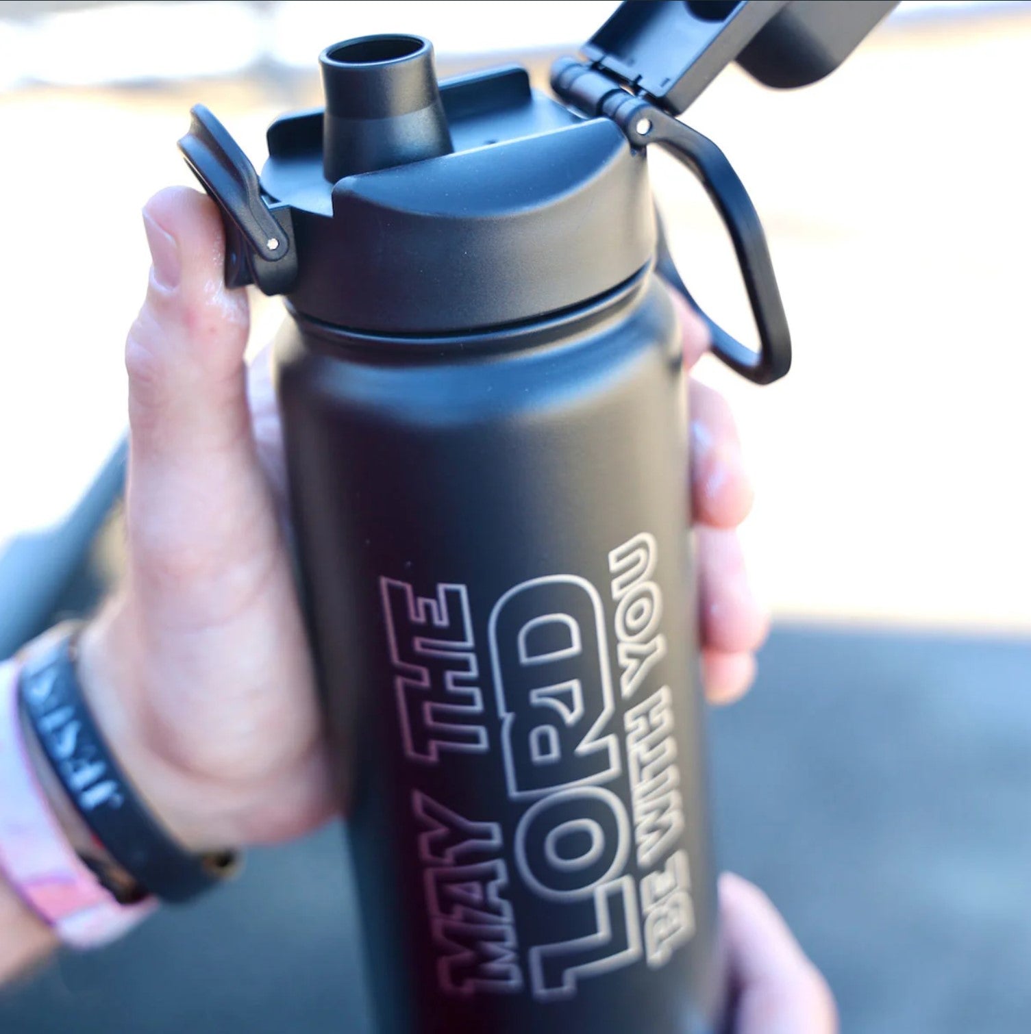May The Lord Be With You 24 oz Stainless Steel Bottle - MUGS419