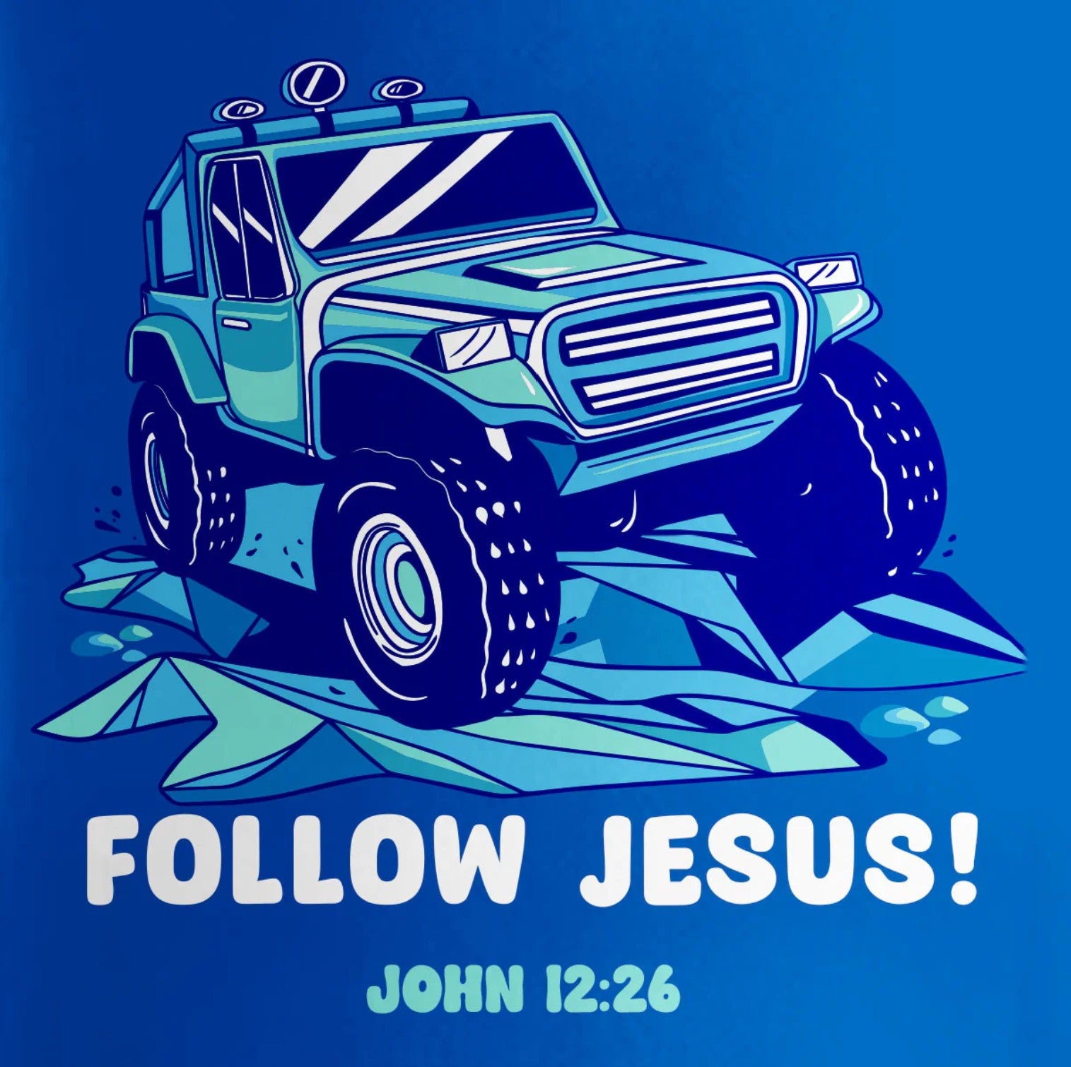 Follow Jesus 12 oz Stainless Steel Sport Bottle - MUGS421